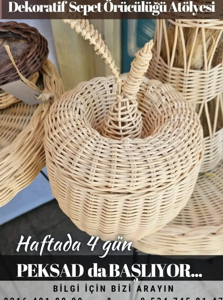 Dekoratif Sepet Örücülüğü Atölyesi