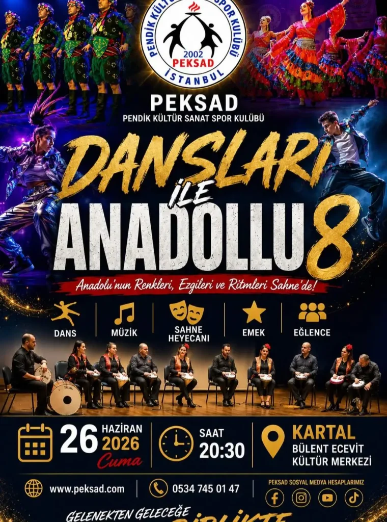 Dansları ile Anadolu 8 Gösterisine Davetlisiniz