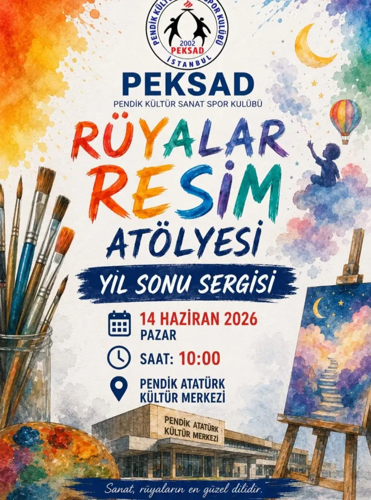 PEKSAD Resim Atölyesi Yıl Sonu Sergisine Davetlisiniz