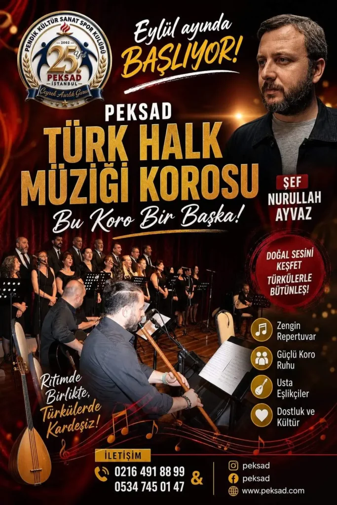 PEKSAD Türk Halk Müziği Koro Çalışmaları Başlıyor