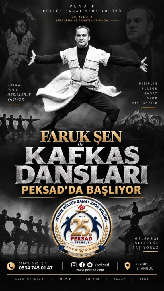 Kafkas’ın Güçlü Ritmi PEKSAD’da: Kafkas Dansları Başlıyor!